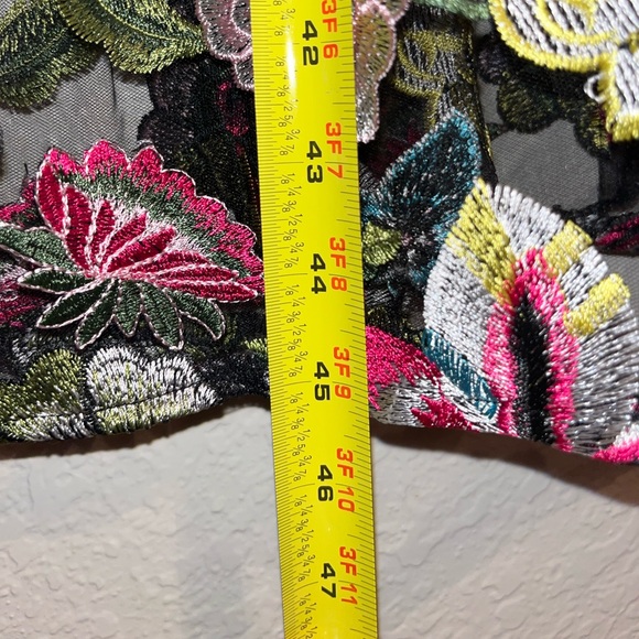 CR By Cynthia Rowley Embroidered Halter Dress, Size M - Picture 4 of 5